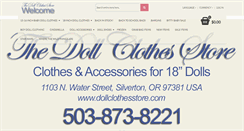 Desktop Screenshot of dollclothesstore.com