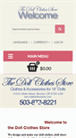 Mobile Screenshot of dollclothesstore.com