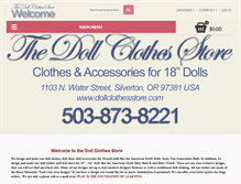 Tablet Screenshot of dollclothesstore.com